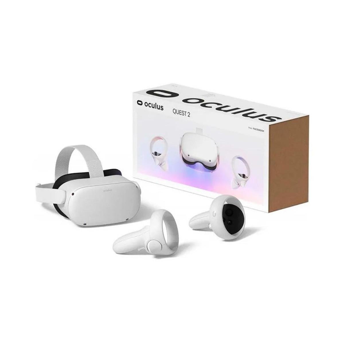 (美品)FACEBOOK  Quest 2 128GB Óculos VR Facebook Quest 2 128GB