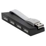 hub targus usb 2.0 4 portas preto/cinza (mp)