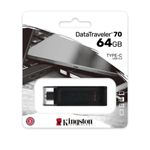 pen drive kingston 64gb usb-c 3.2 dt70 preto (mp)