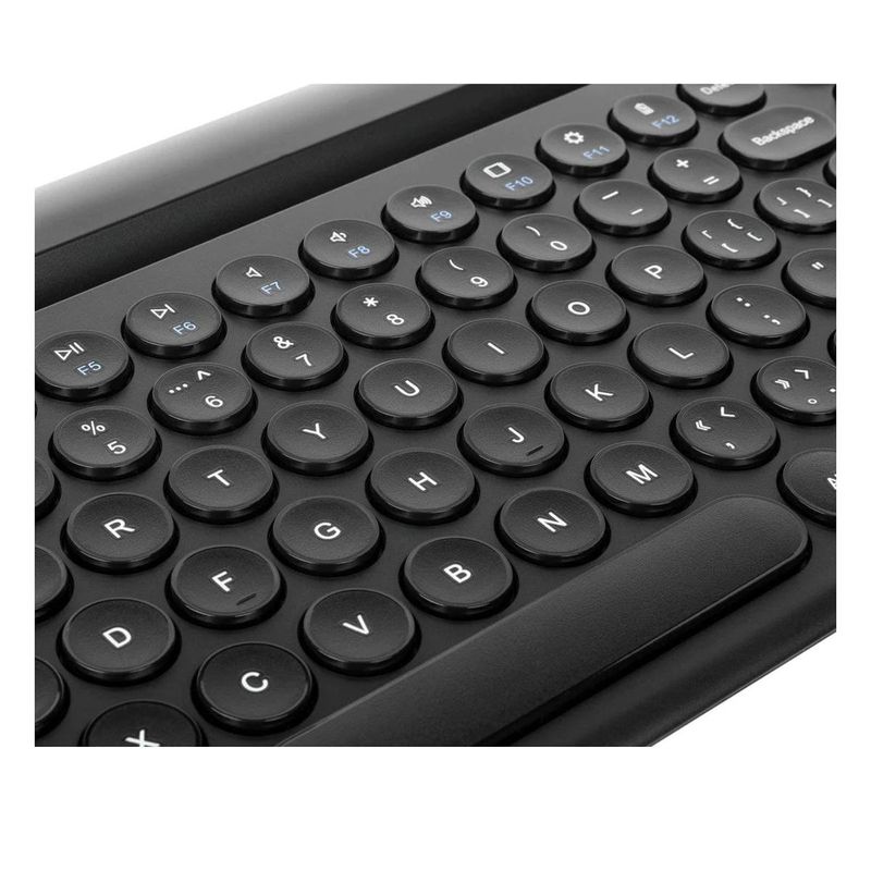 teclado targus bluetooth multi-dispositivo com suporte para tablet/smartphone (mp)
