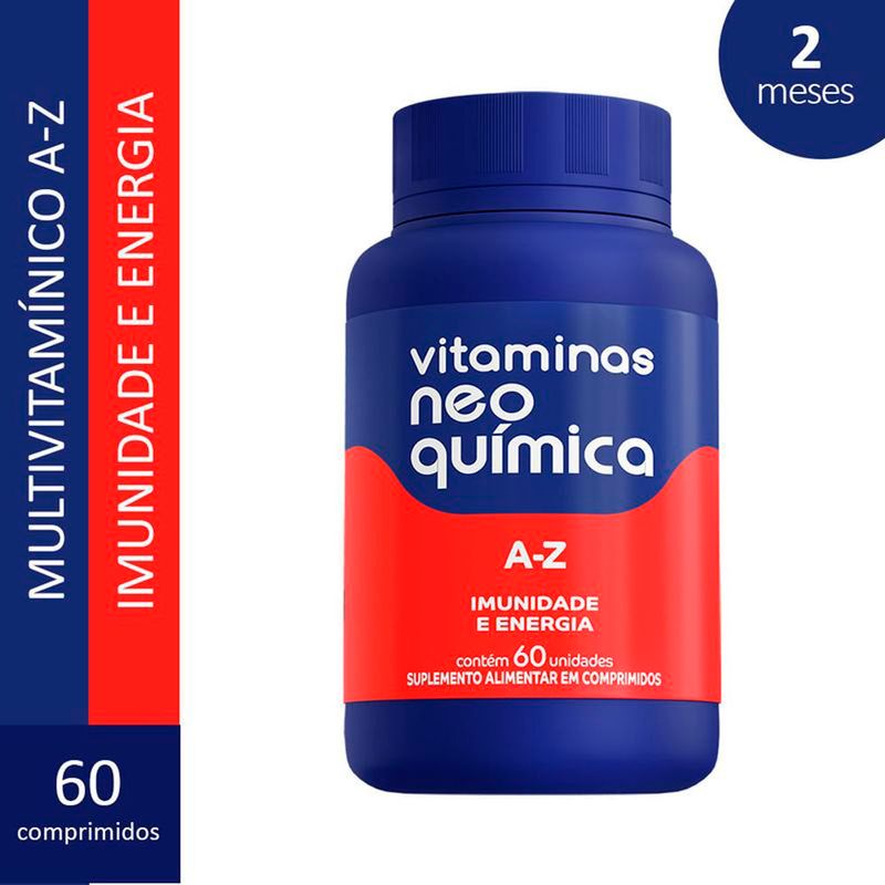 vitaminas neo química a-z imunidade e energia 60 comprimidos