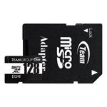 cartão de memória team group micro sdxc 128gb uhs-i u1 classe 10 com leitor (mp)