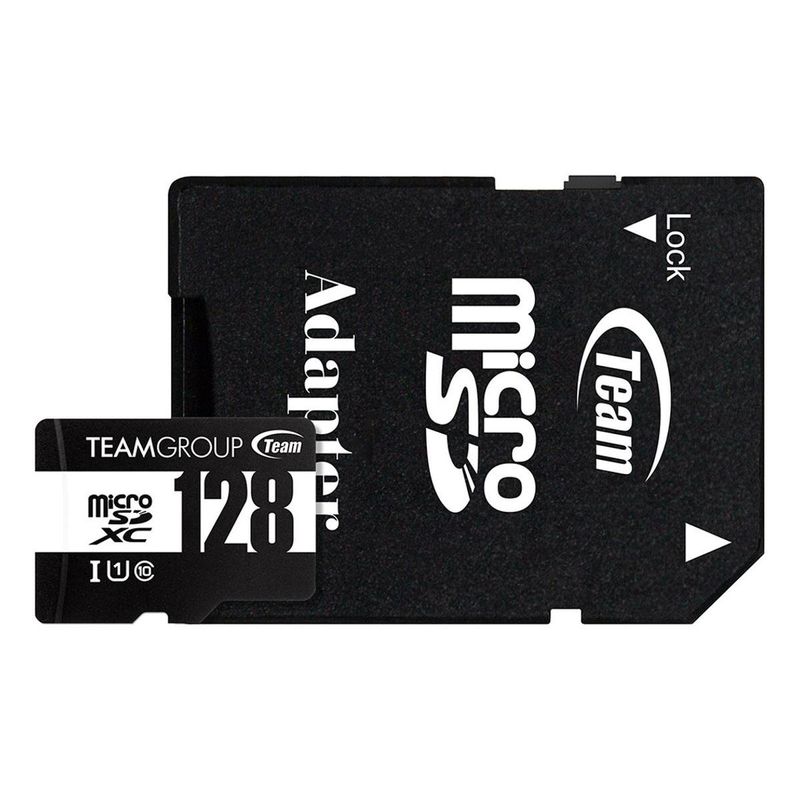 cartão de memória team group micro sdxc 128gb uhs-i u1 classe 10 com leitor (mp)
