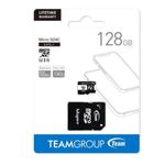 cartão de memória team group micro sdxc 128gb uhs-i u1 classe 10 com leitor (mp)
