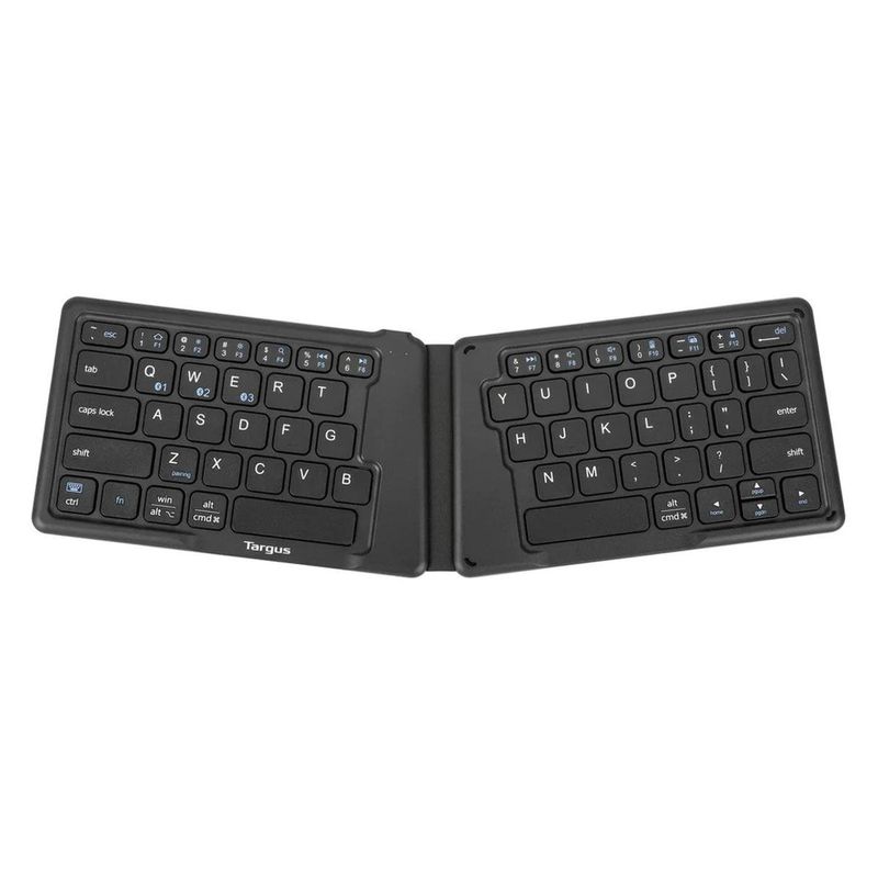 teclado targus sem fio bluetooth dobrável ergonômico preto (mp)