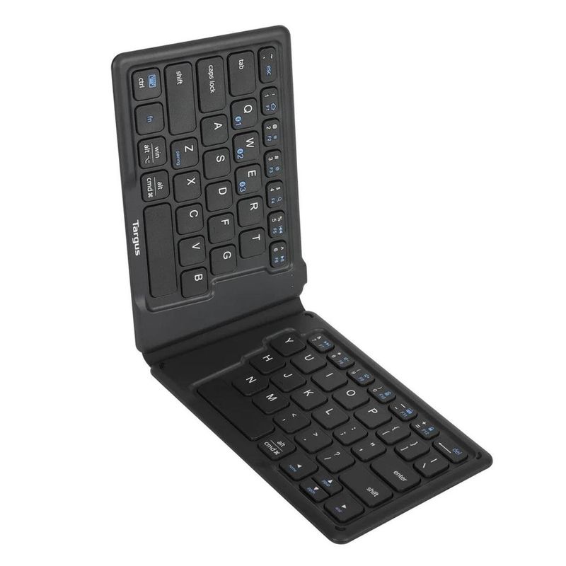 teclado targus sem fio bluetooth dobrável ergonômico preto (mp)