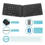 teclado targus sem fio bluetooth dobrável ergonômico preto (mp)