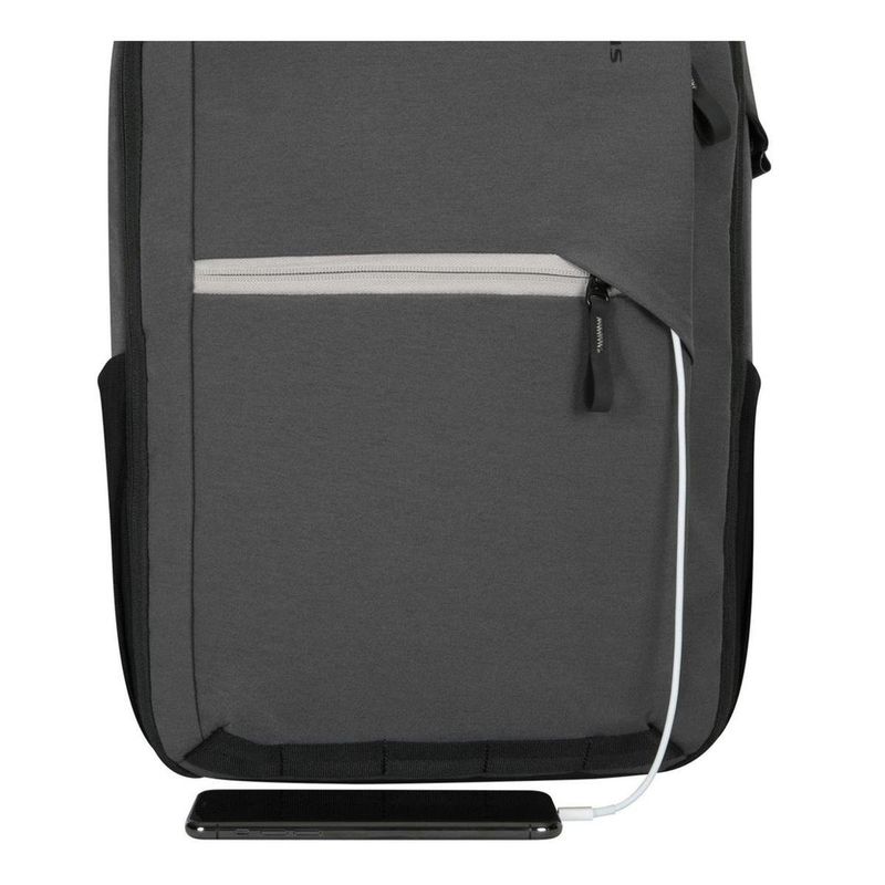 mochila para notebook 15.6" targus city fusion tbb629gl cinza (mp)