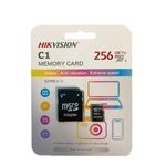 cartão de memória hikvision micro sd hc 256gb com leitor (mp)