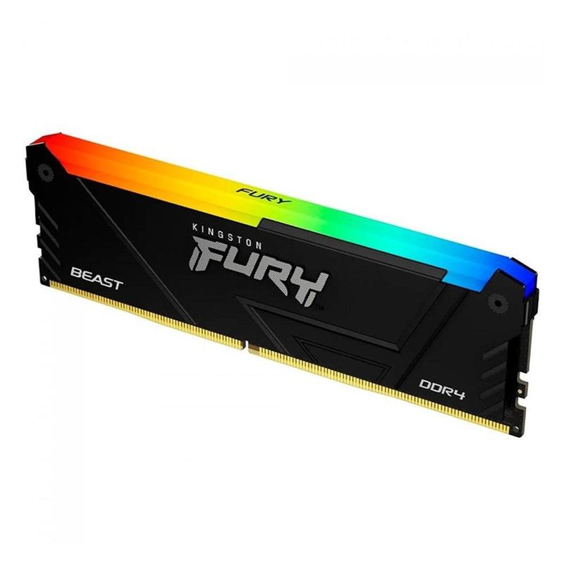 memória ram para desktop 32gb kingston ddr4 3200mhz fury beast rgb kf432c16bb2a/32 (mp)