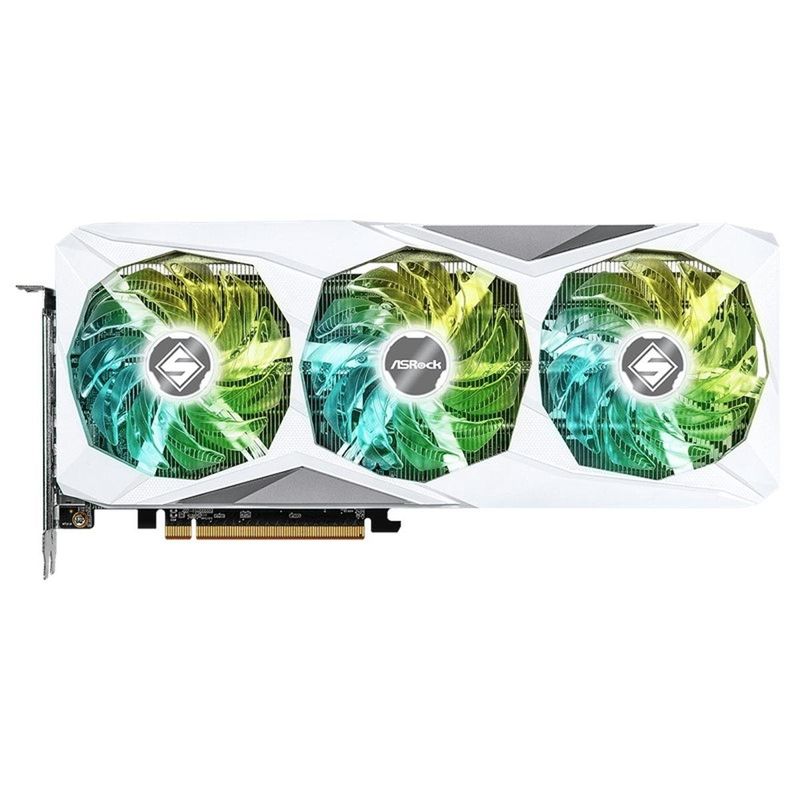placa de vídeo asrock radeon rx7600 8gb oc gddr6 steel legend branco (mp)
