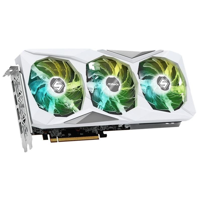placa de vídeo asrock radeon rx7600 8gb oc gddr6 steel legend branco (mp)