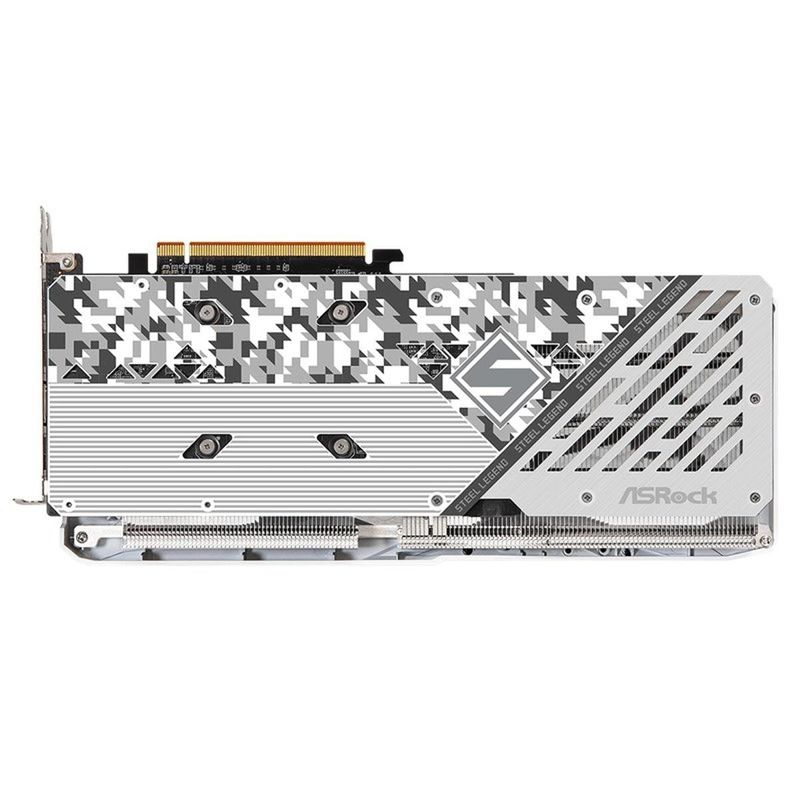 placa de vídeo asrock radeon rx7600 8gb oc gddr6 steel legend branco (mp)
