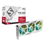 placa de vídeo asrock radeon rx7600 8gb oc gddr6 steel legend branco (mp)