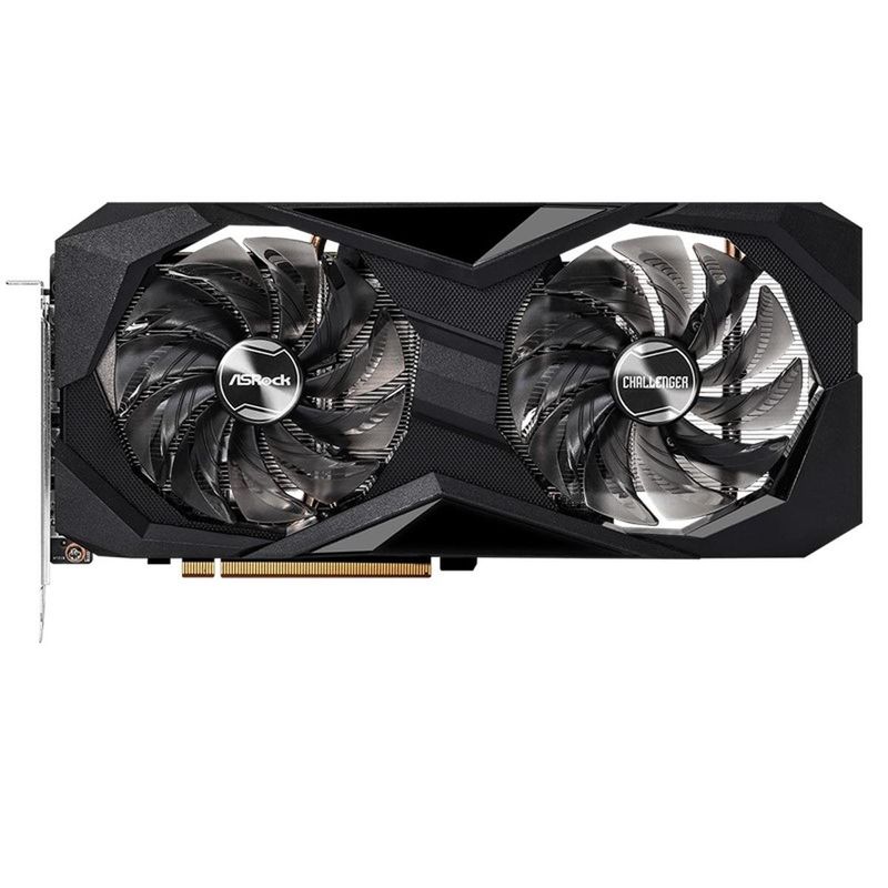 placa de vídeo asrock radeon rx6600 challenger d 8gb gddr6 preto (mp)