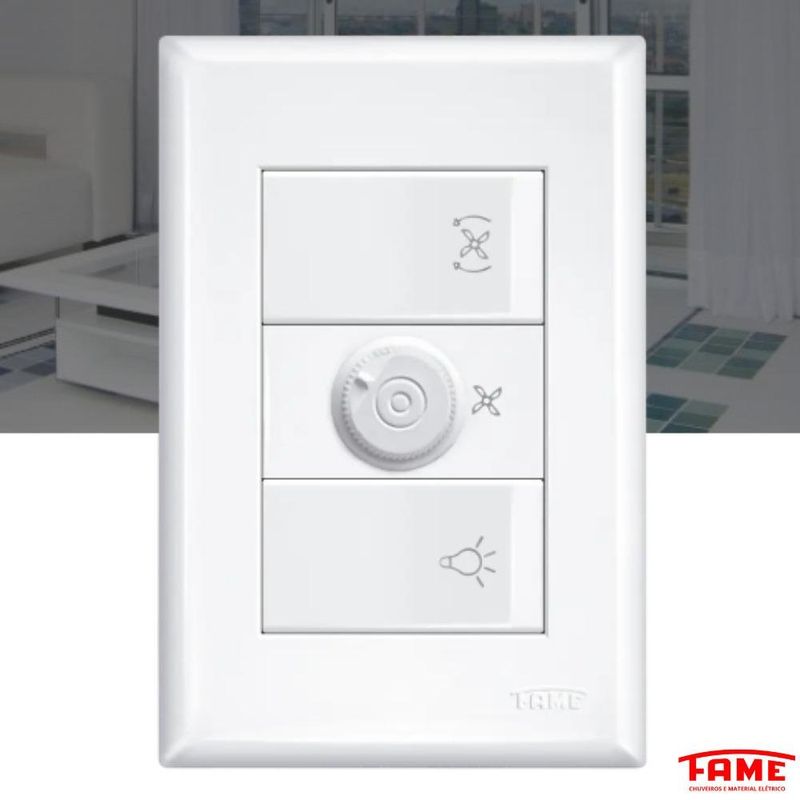 controlador para ventilador fame bivolt evidence 4087 branco (mp)