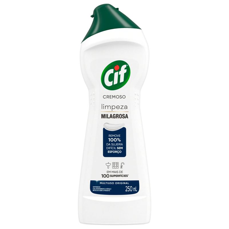 limpador cif cremoso limpeza profunda multiuso original 250ml