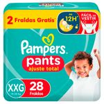 fralda pampers pants ajuste total xxg 28 unidades