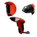 parafusadeira elétrica multilaser bivolt com lâmpada de led e kit com 11 bits vermelho (mp)