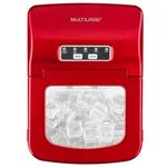 máquina de gelo multilaser 2 litros 127v-100w vermelha ho069 (mp)