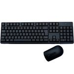 teclado e mouse multilaser sem fio 2.4ghz 1600dpi usb bulk preto tc269 (mp)