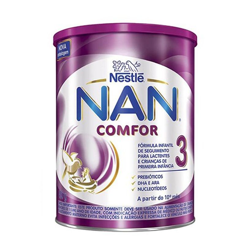 fórmula infantil nan comfor 3 800g