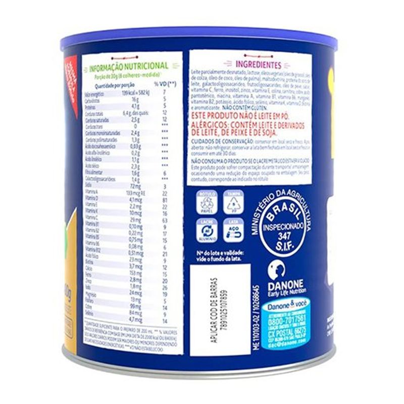 suplemento alimentar infantil danone fortini complete sabor vitamina de frutas 400g