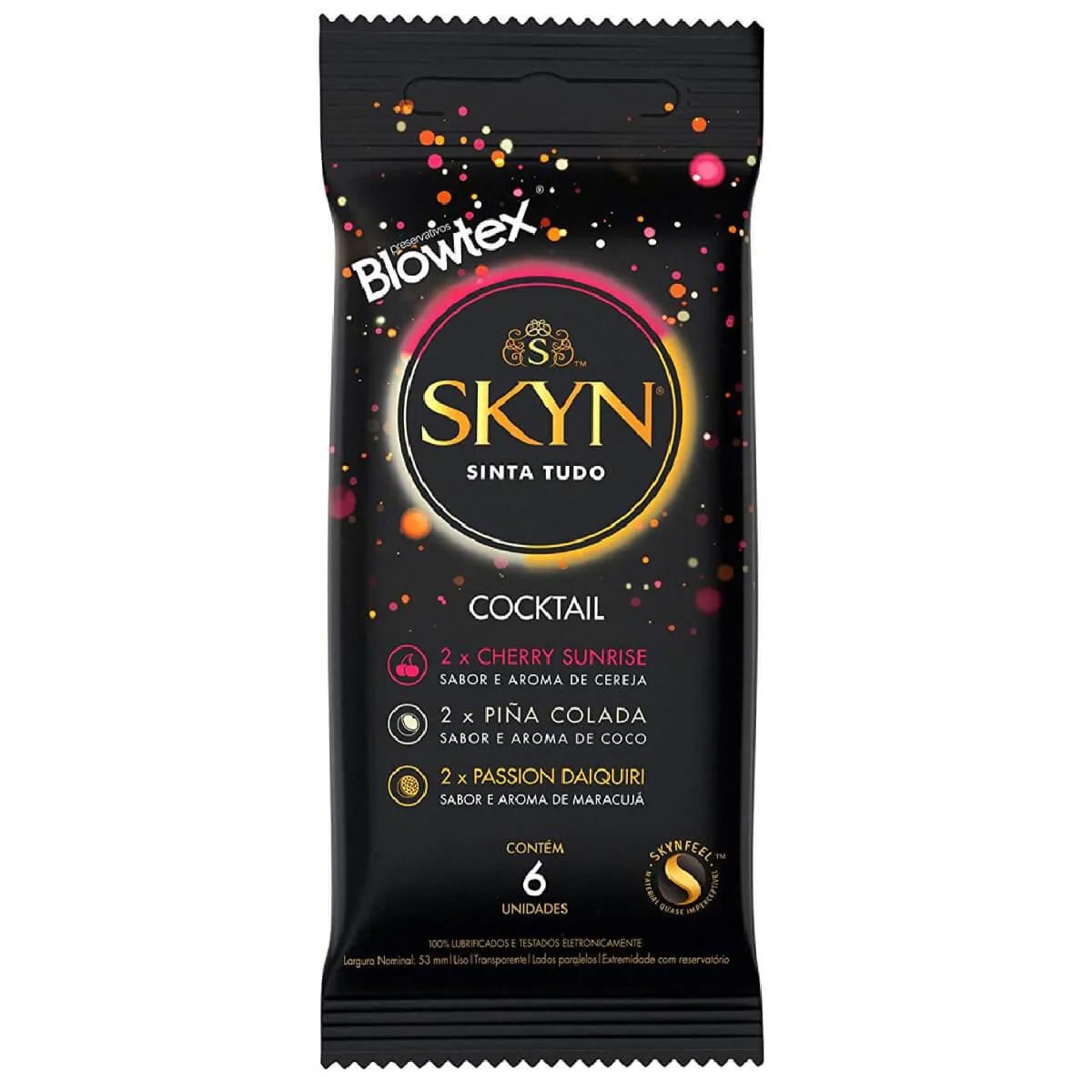 Preservativo Skyn Cocktail - Blowtex - 6 unidades