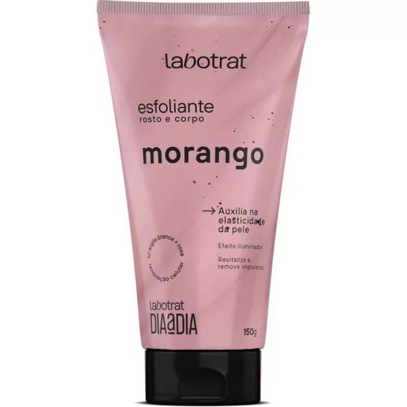 esfoliante facial e corporal labotrat morango 150g (mp)