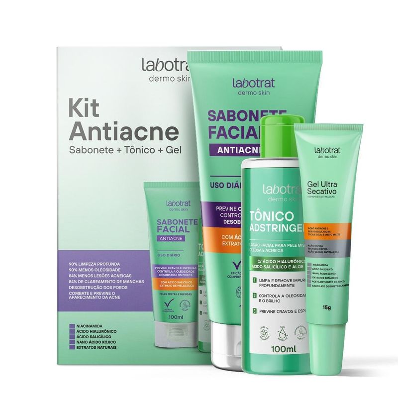 kit anti acne labotrat 3 itens (mp)