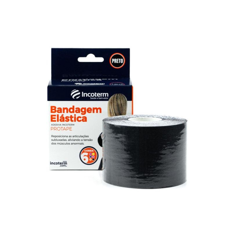 bandagem elástico protaper cor preta incoterm (mp)