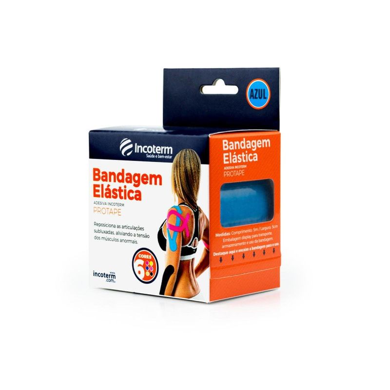 bandagem elástico protaper cor azul incoterm (mp)