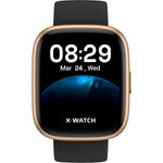 smartwatch x-watch preto e rosê xswuqpi0004 pxpx