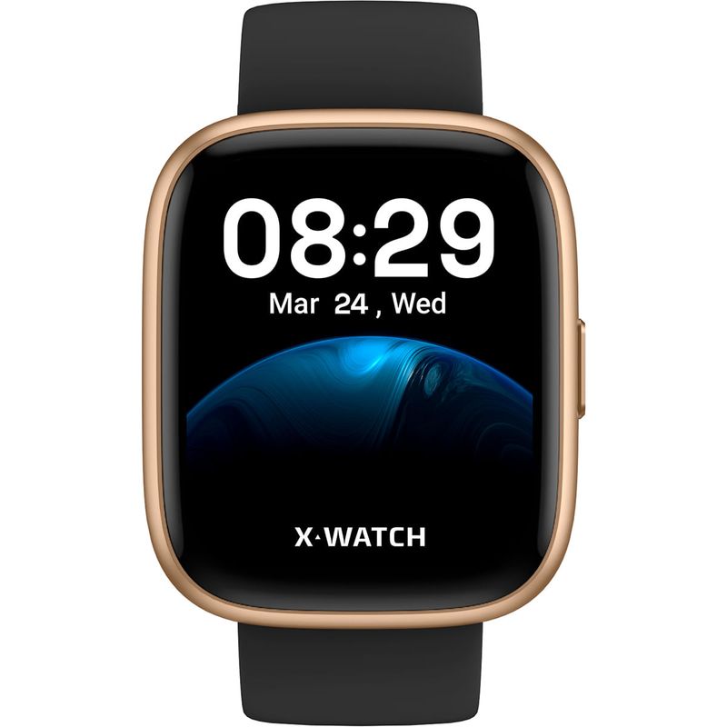smartwatch x-watch preto e rosê xswuqpi0004 pxpx