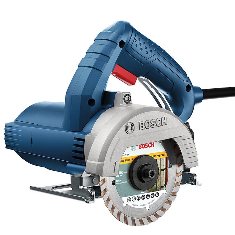 serra mármore bosch 127v maleta +2 discos azul gdc150