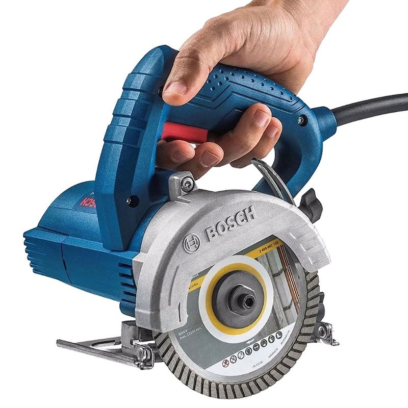 serra mármore bosch 127v maleta +2 discos azul gdc150