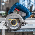 serra mármore bosch 127v maleta +2 discos azul gdc150