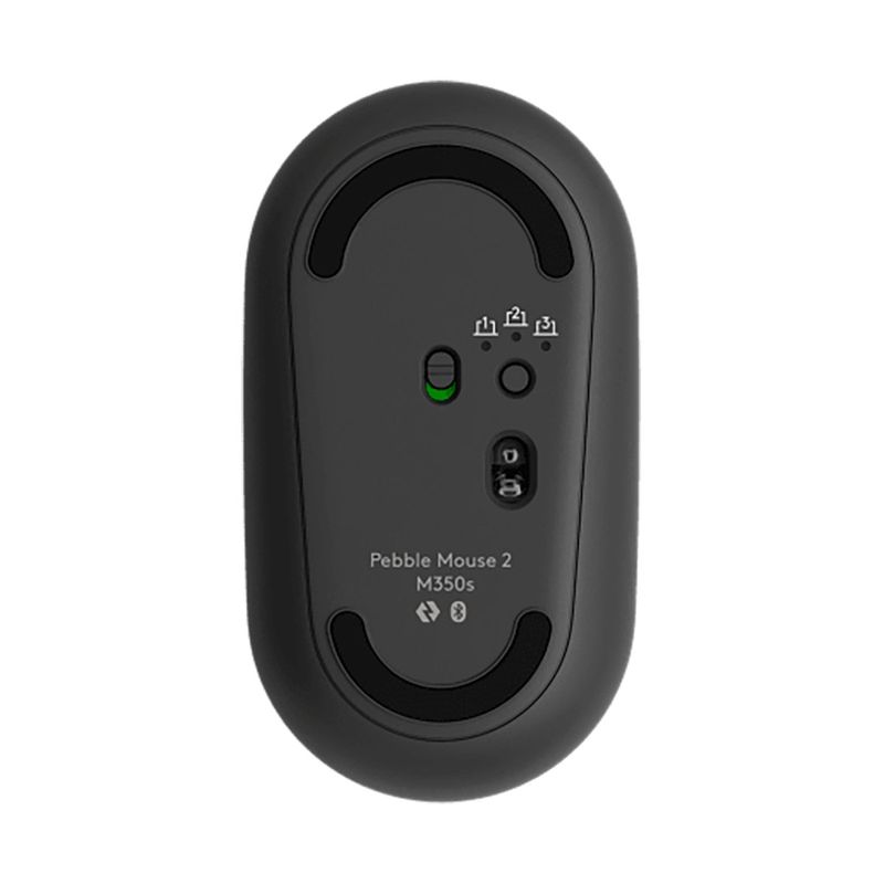 mouse sem fio logitech pebble mouse 2 grafite m350s