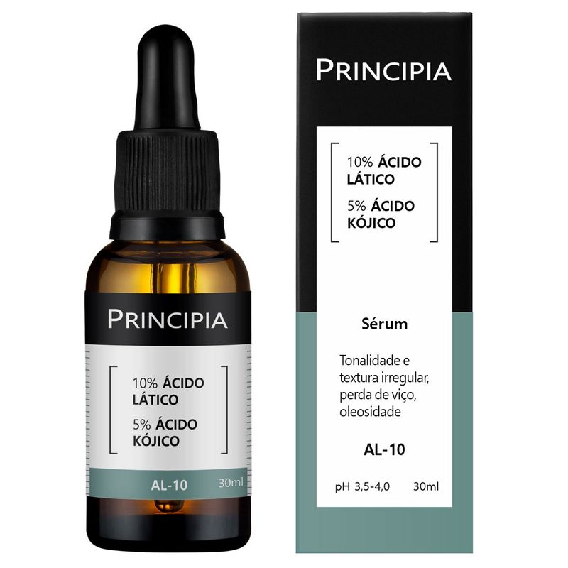 sérum principia al-10 ácidos lático + ácido kójico 30ml