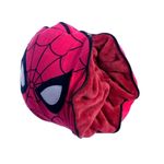 almofada zonacriativa 2em1 manta com ziper spider man (mp)