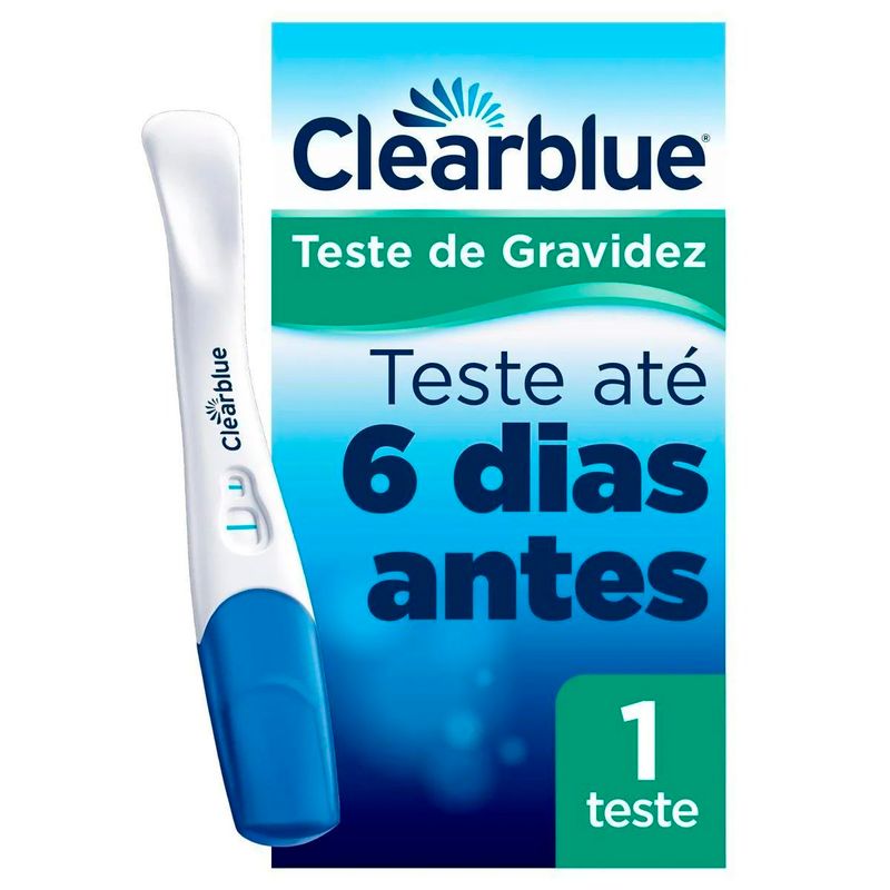teste de gravidez p&g clearblue saiba antes 1 unidade