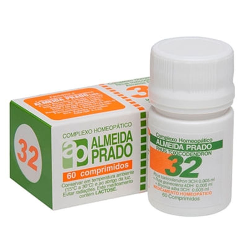 complexo homeopático almeida prado n°32 60 comprimidos