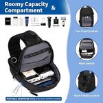 mochila de ombro fenree.geer preto a-bi