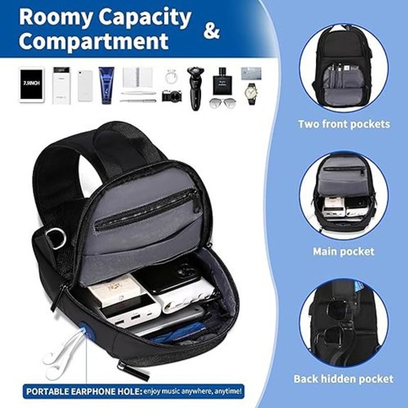 mochila de ombro fenree.geer preto a-bi