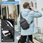 mochila de ombro fenree.geer preto a-bi