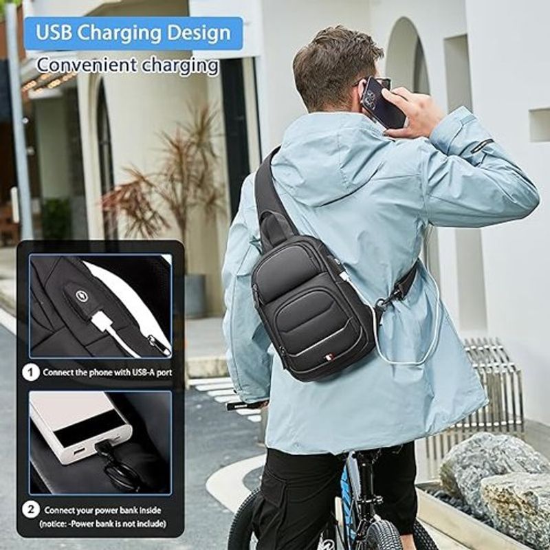 mochila de ombro fenree.geer preto a-bi