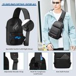 mochila de ombro fenree.geer preto a-bi