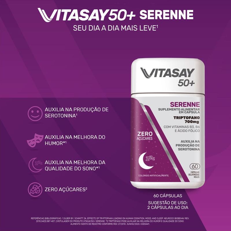 vitasay 50+ serenne 60 cápsulas