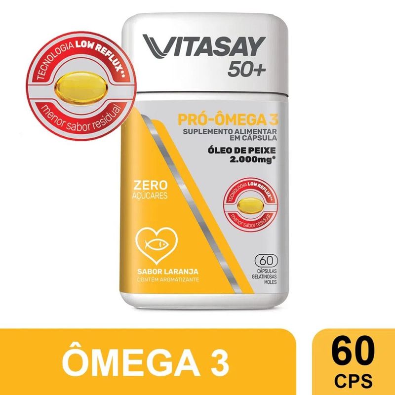 vitasay 50+ pró-ômega 3 60 cápsulas