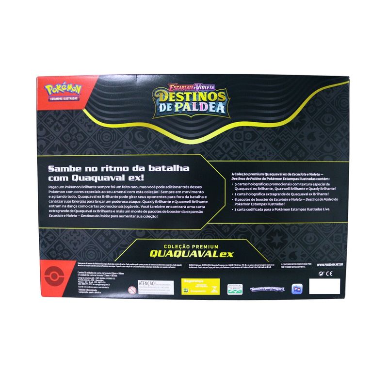 box pokemon ev4.5 iniciais de paldea - quaquaval com 52 cartas (mp)